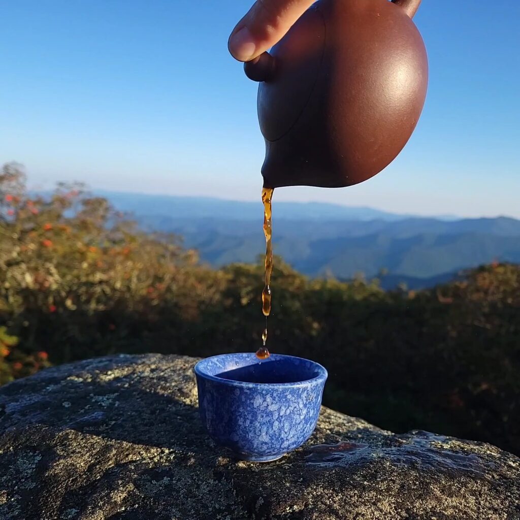 tea in the blueridge mountains